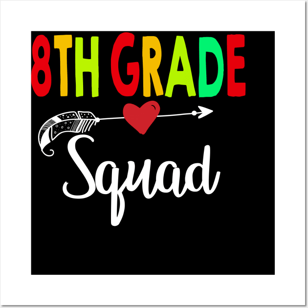 5th Grade Squad Teacher Back To School Wall Art by aaltadel